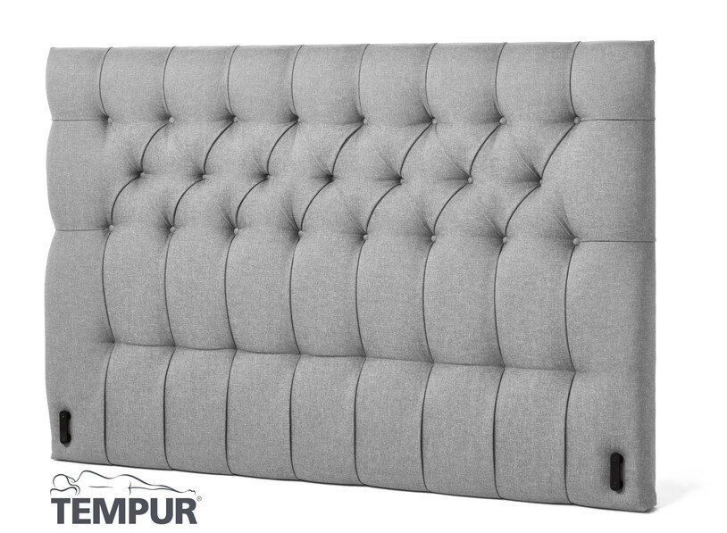 Promise pikerad L - Sänggavel, 80-210 cm - Grå