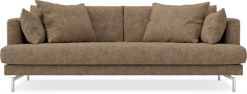 Harper - 3-sits soffa, hel dyna - Brun