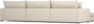 Rossi - 4-sits soffa med schäslong XL vänster - Beige