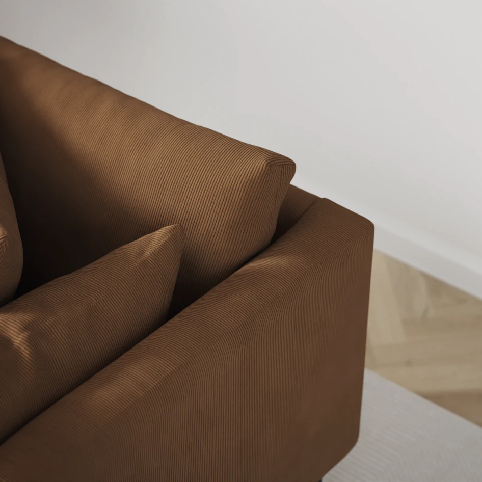 Harper - 4-sits soffa - Gul