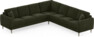 Eden - Hörnsoffa, 3+3-sits - Grön