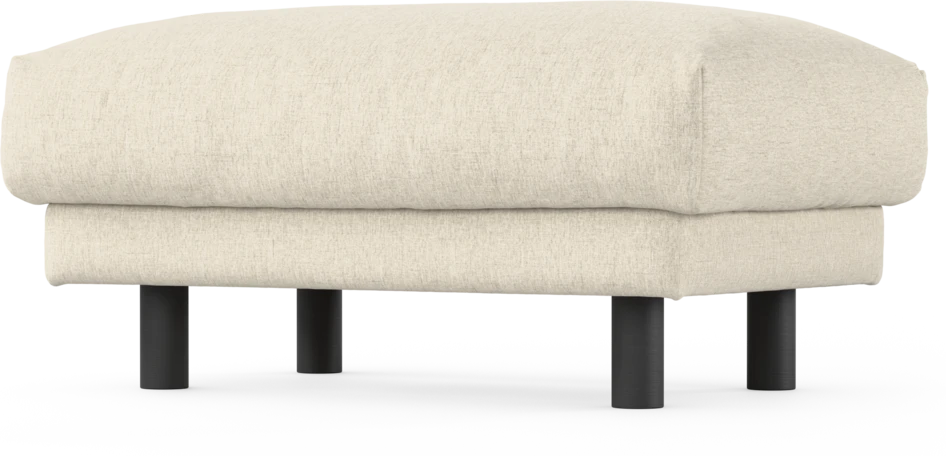 Cherrie - Fotpall 110, fast klädsel - Beige