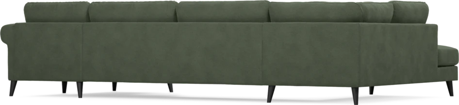 Bridge - 3-sits soffa med divan vänster och schäslong höger - Grön