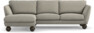 Madison Lux - 2-sits soffa med schäslong vänster - Grå