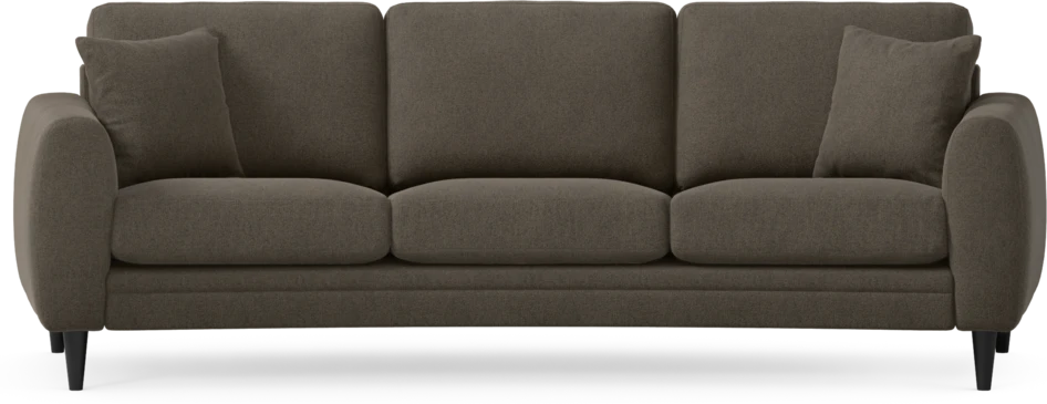 Eden - 3-sits soffa svängd - Brun
