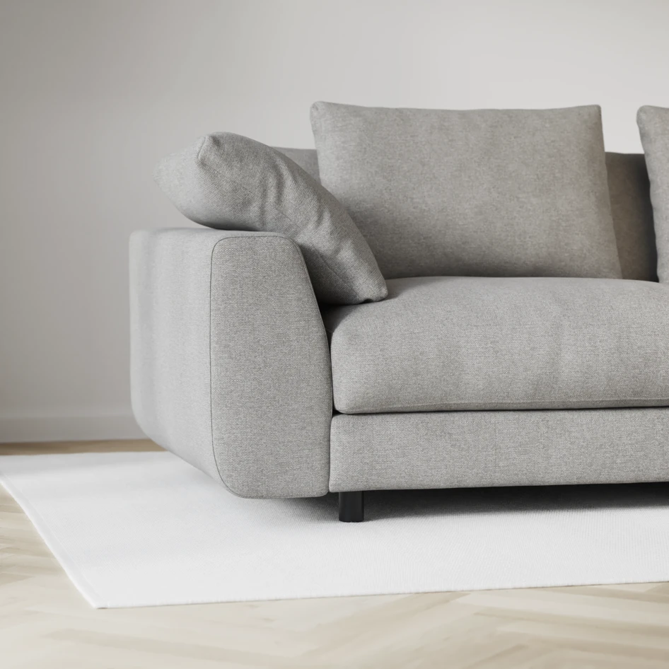 Amie - 3-sits med divan höger - Grå