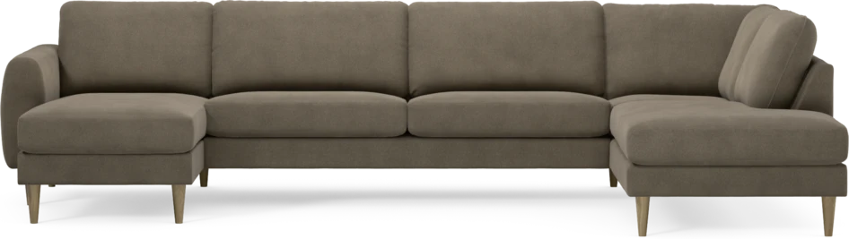 Bridge - 3-sits soffa med schäslong vänster och divan höger - Beige