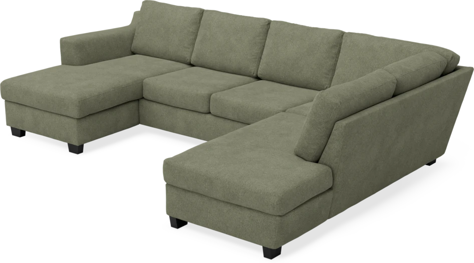 Friday - 3-sits soffa med schäslong vänster och divan höger - Vit