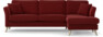 Eden - 2,5-sits soffa med schäslong - Röd