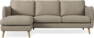 Madison Lux - 2-sits soffa med schäslong vänster - Beige