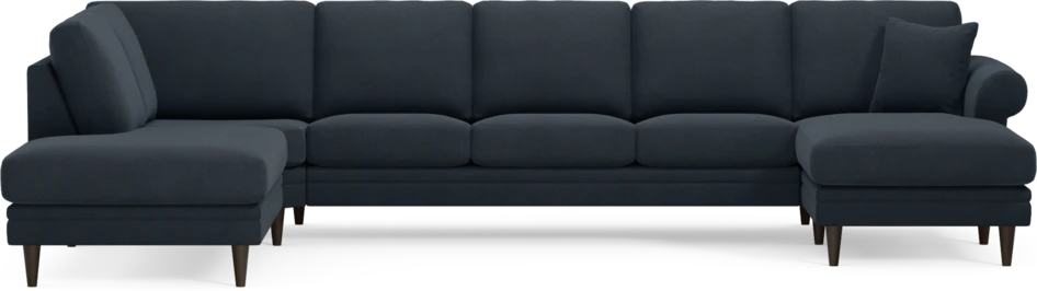 Eden - 3-sits soffa med divan vänster och schäslong höger - Blå