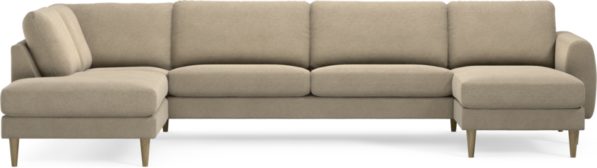 Bridge - 3-sits soffa med divan vänster och schäslong höger - Beige