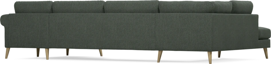 Bridge - 3-sits soffa med divan vänster och schäslong höger - Grön