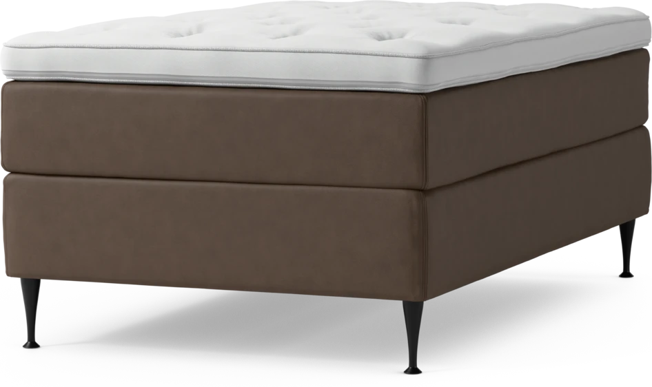 Delux Exclusive - Kontinentalsäng, enkelsäng 120 cm med bäddmadrass och sängben