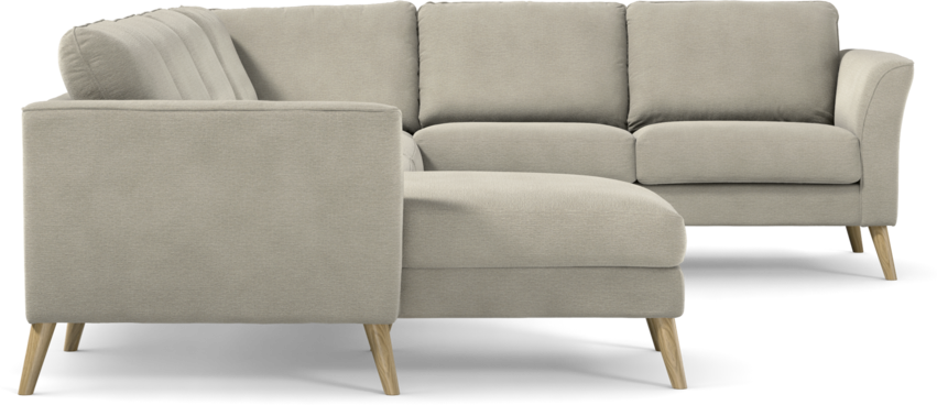 Bridge - Hörnsoffa, 3+2-sits med schäslong vänster - Brun