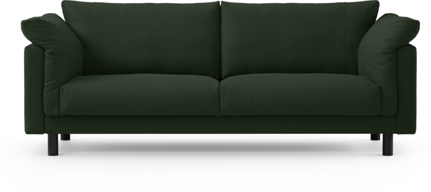 Cherrie - 3-sits soffa, fast klädsel - Grön