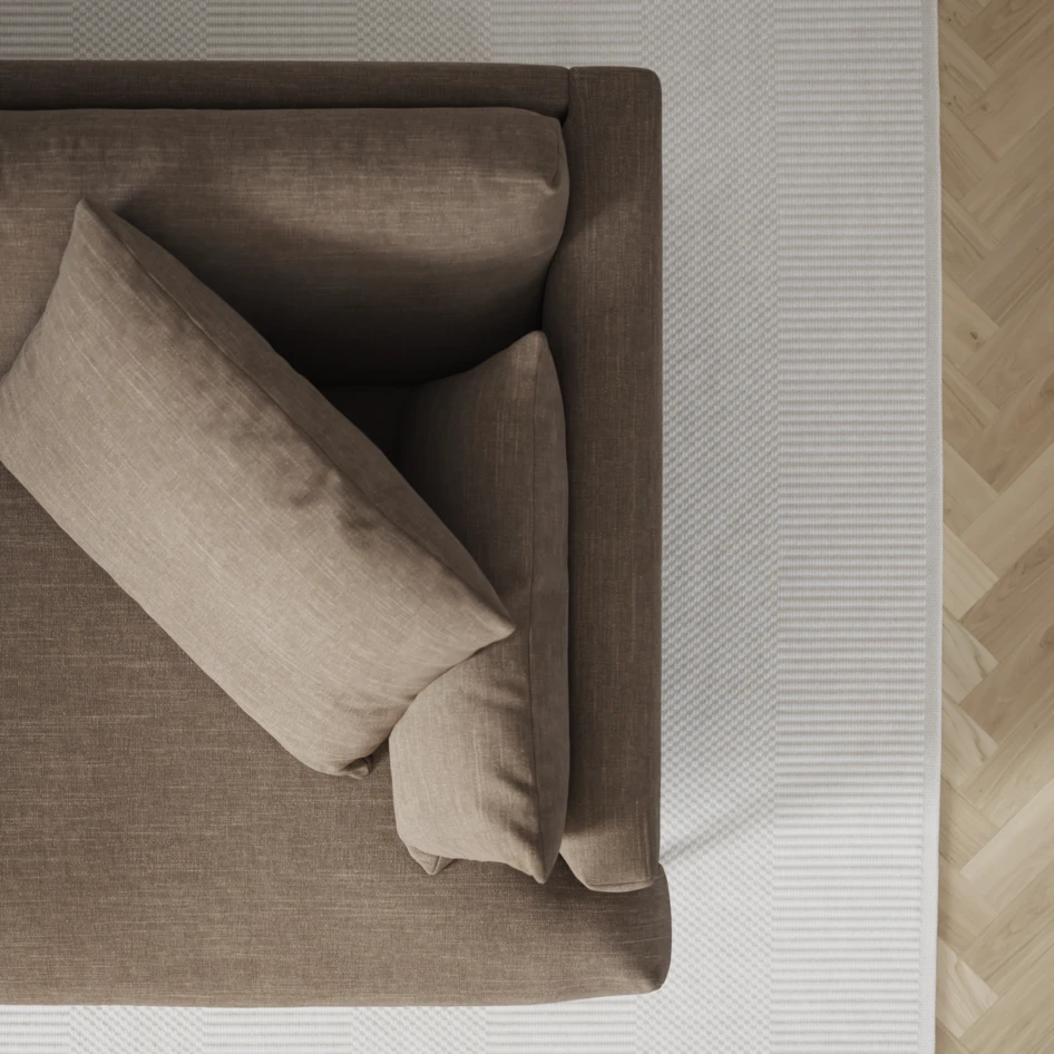 Harper - 3-sits soffa - Brun