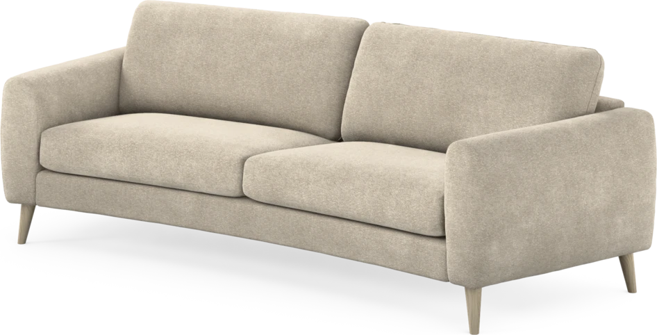 Bridge - 3-sits soffa svängd - Beige