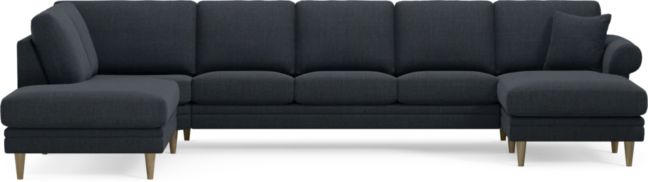 Eden - 3-sits soffa med divan vänster och schäslong höger - Blå