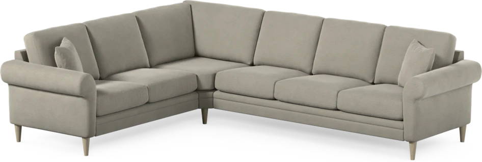 Eden - Hörnsoffa, 2+3-sits - Brun