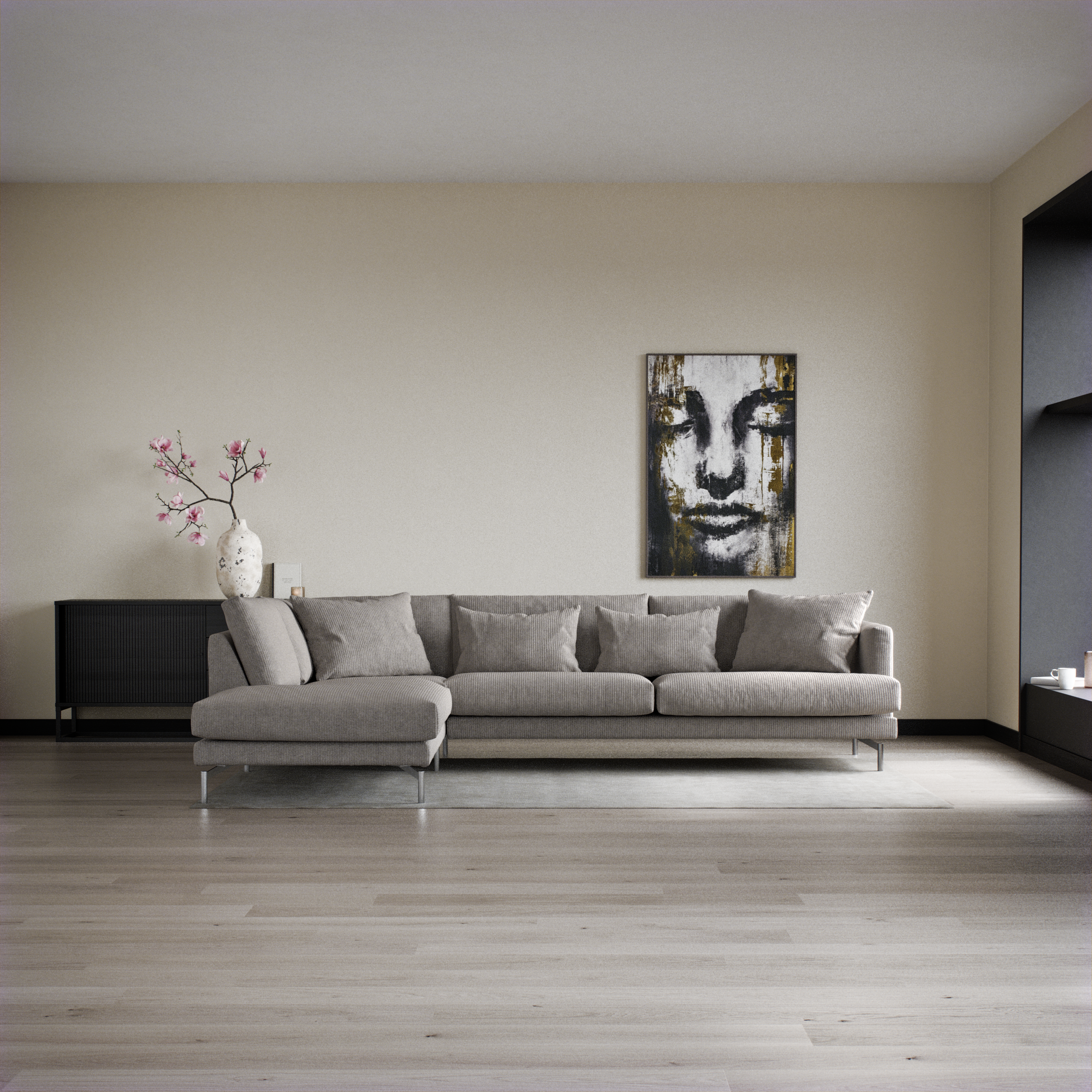 Harper - 3-sits soffa med divan vänster - inspiration