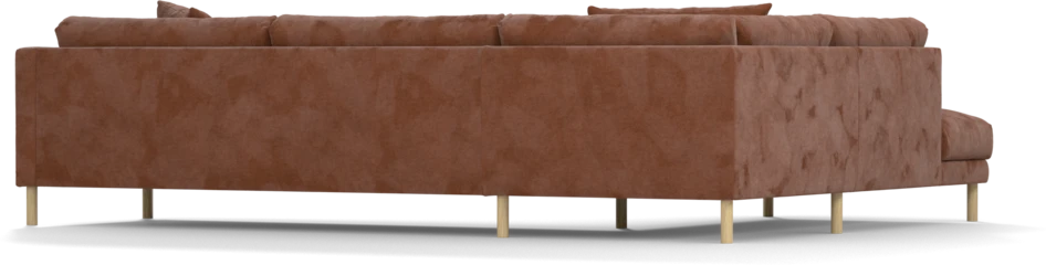 Harper - 3-sits soffa med divan vänster - Orange