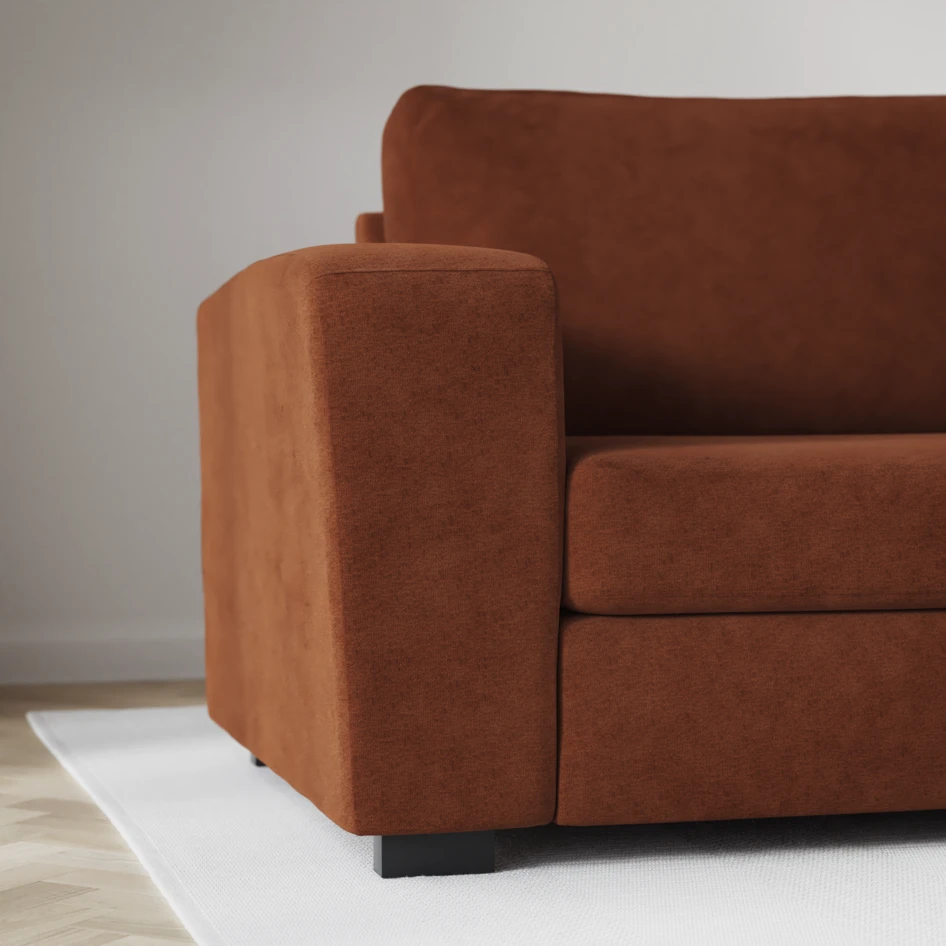 Friday - 3-sits soffa med divan vänster och schäslong höger - Orange