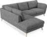 Madison - 2-sits soffa med divan vänster - Vit