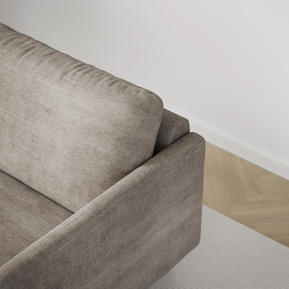 Madison Lux - 2-sits soffa med divan vänster och höger - Beige