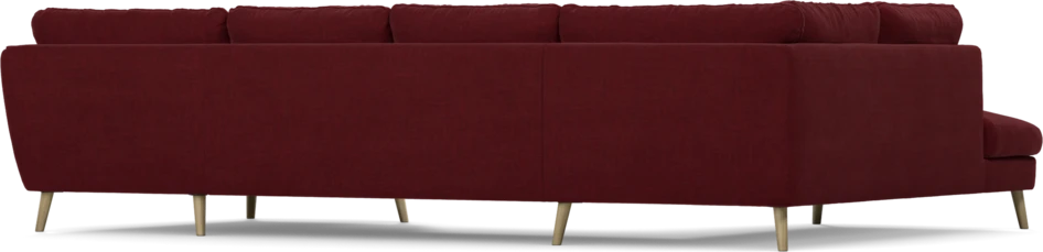 Madison - 2-sits soffa med divan vänster och schäslong höger - Röd