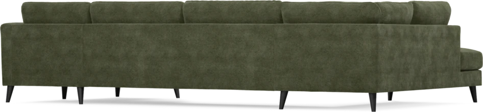 Bridge - 3-sits soffa med divan vänster och schäslong höger - Grön