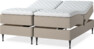 Delux Dream - Ställbar säng, dubbelsäng med bäddmadrass - Beige