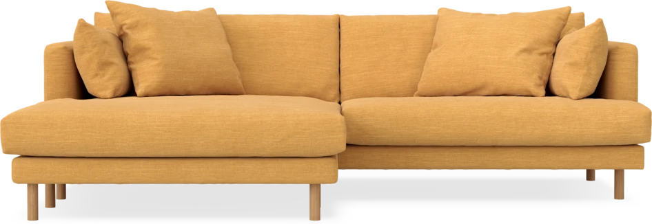 Harper - 4-sits med schäslong XL vänster - Gul