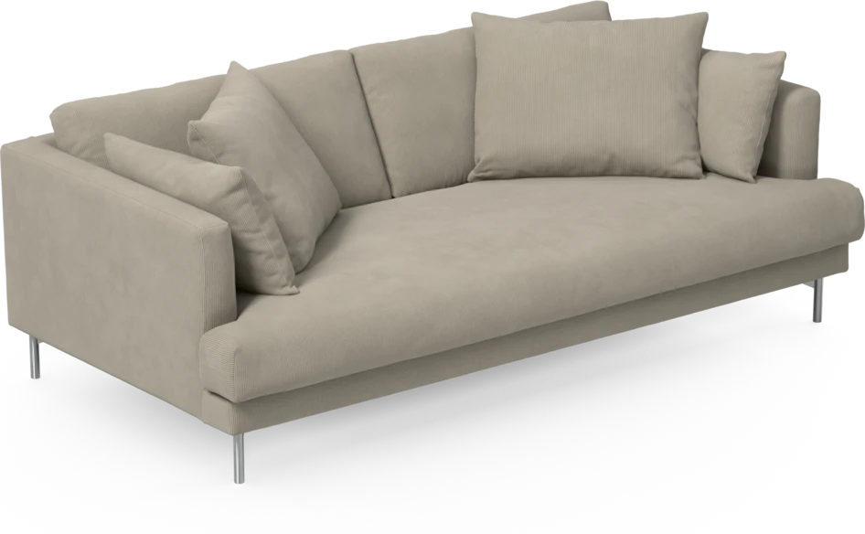 Harper - 3-sits soffa, hel dyna - Beige