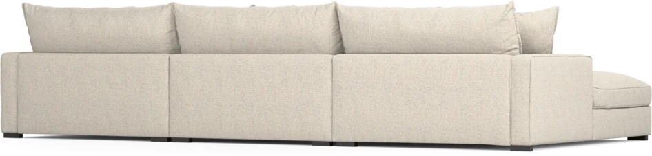Rossi - 4-sits soffa med schäslong XL vänster - Beige