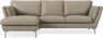 Madison Lux - 2-sits soffa med schäslong vänster - Beige