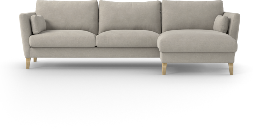 Winston - 3-sits soffa med schäslong, vändbar - Grå