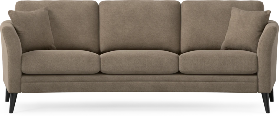 Eden - 3-sits soffa svängd - Brun