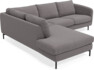 Madison - 2-sits soffa med divan vänster - Grå