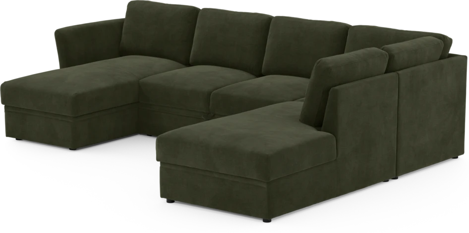 Öland - Bäddsoffa med schäslong vänster och divan höger - Beige