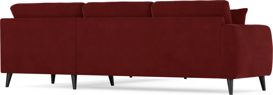 Eden - Hörnsoffa, 2,5+2,5-sits - Röd