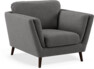 Madison Lux - Fåtölj, 70 cm - Grå