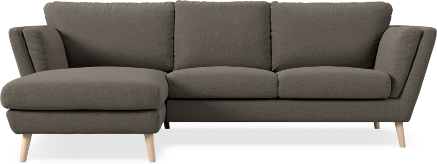 Madison Lux - 2-sits soffa med schäslong vänster - Brun