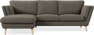 Madison Lux - 2-sits soffa med schäslong vänster - Brun
