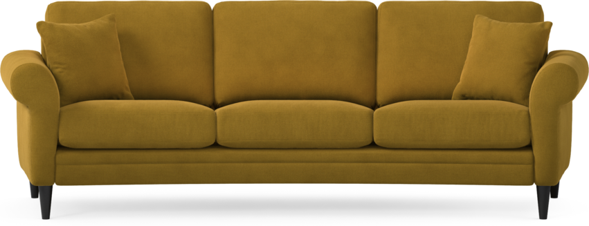 Eden - 3-sits soffa svängd - Gul