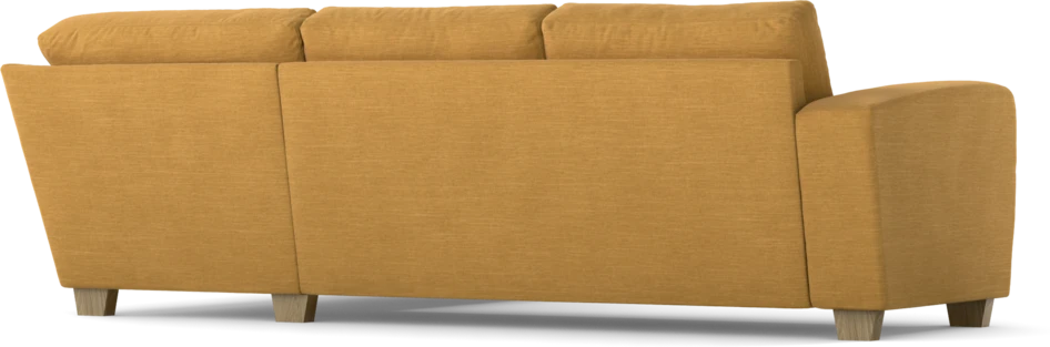 Friday - 2,5-sits soffa med divan höger - Gul