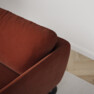 Madison Lux - 2-sits soffa med schäslong vänster och divan höger - Röd