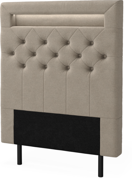 New York led - Sänggavel, 90-210 cm - Beige