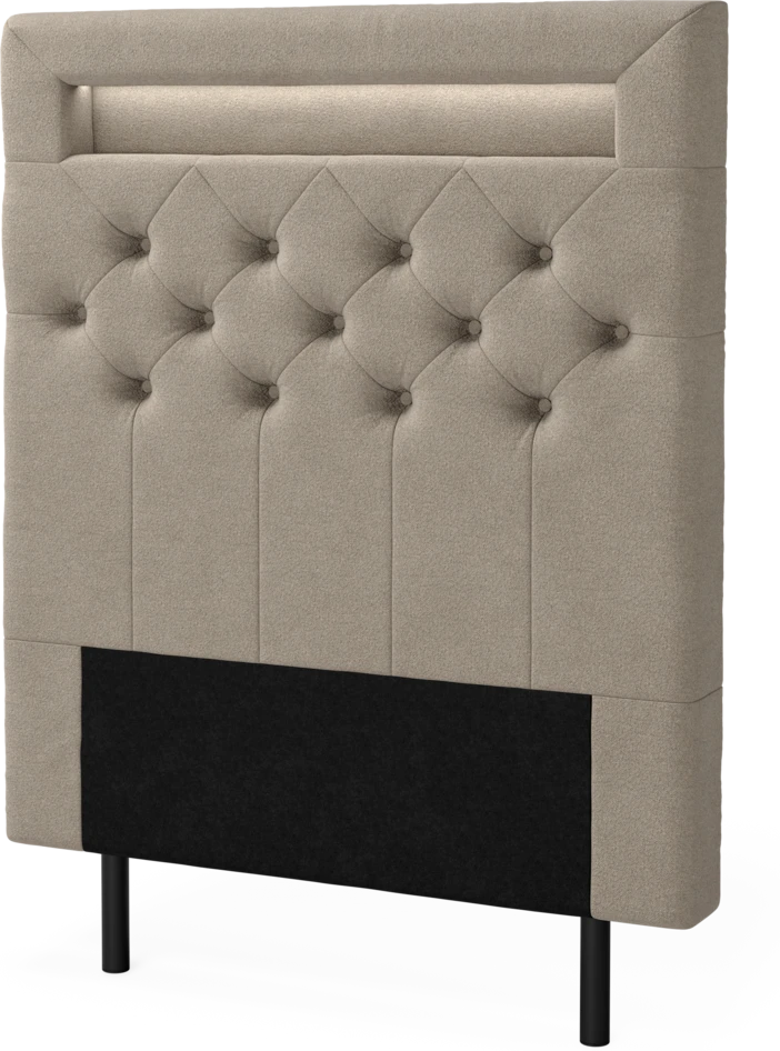 New York led - Sänggavel, 90-210 cm - Beige
