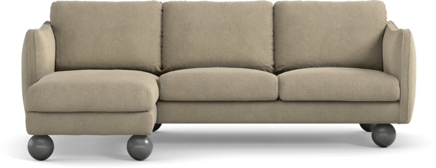 Madison Lux - 2-sits soffa med schäslong vänster - Beige